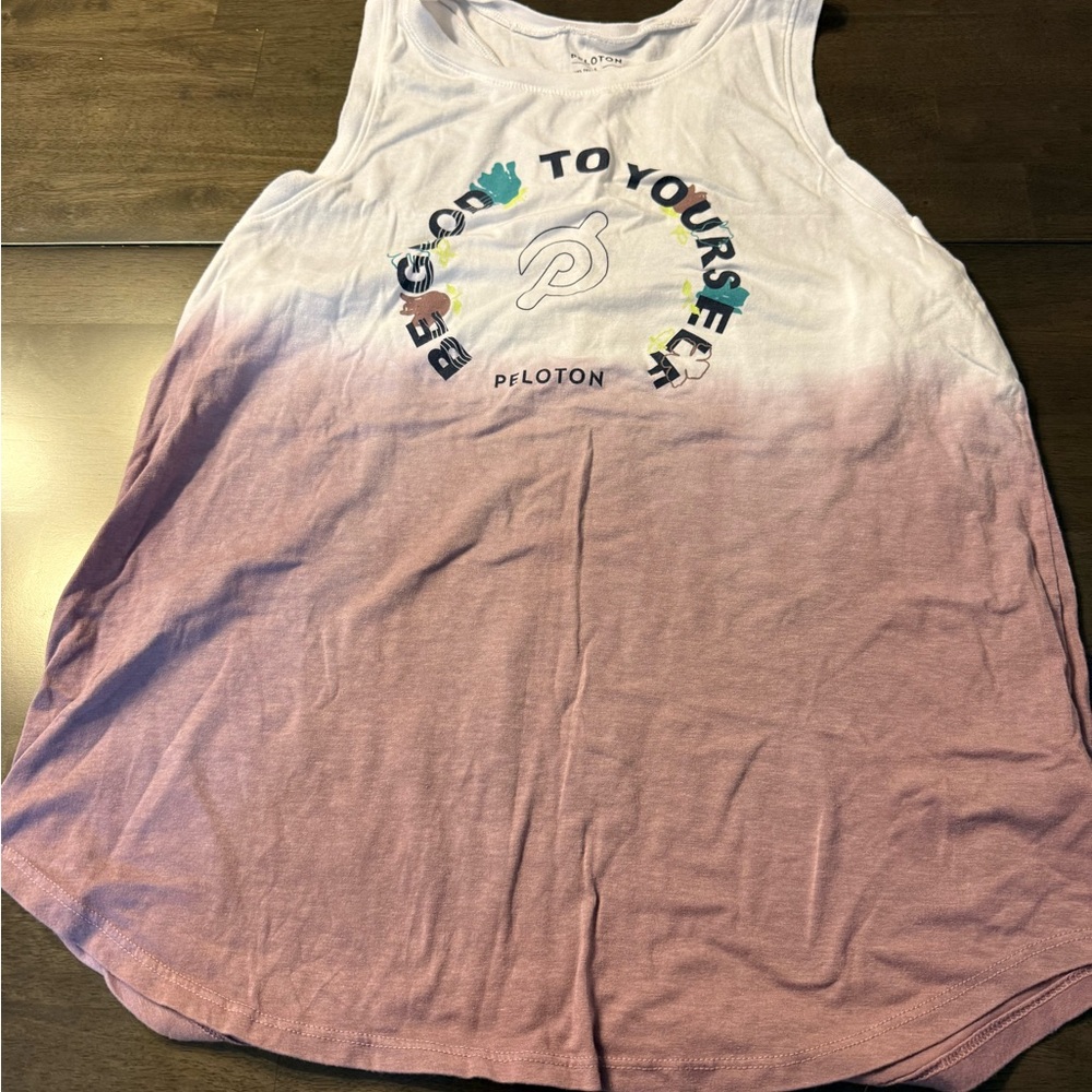 Peloton Gradient Purple and White Tank Top